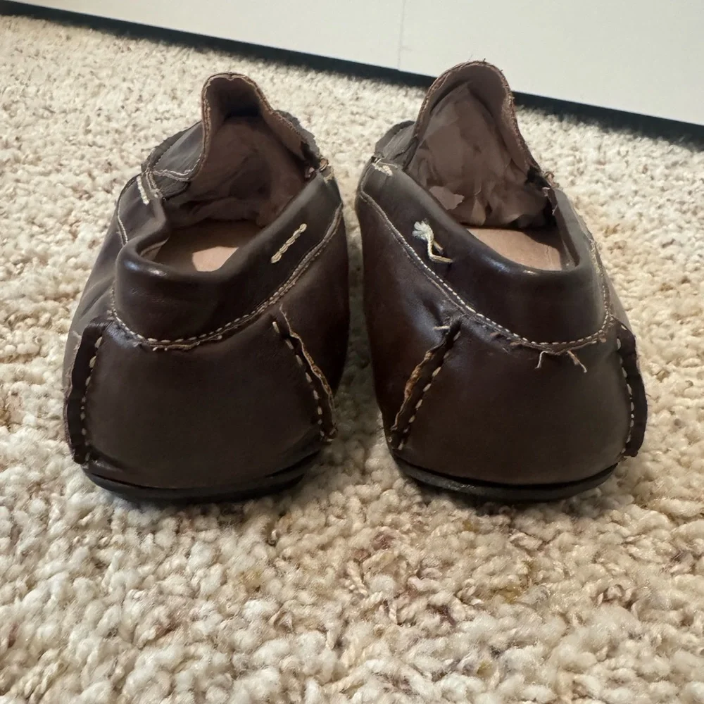 Steve Madden Dark Brown Leather Loafers